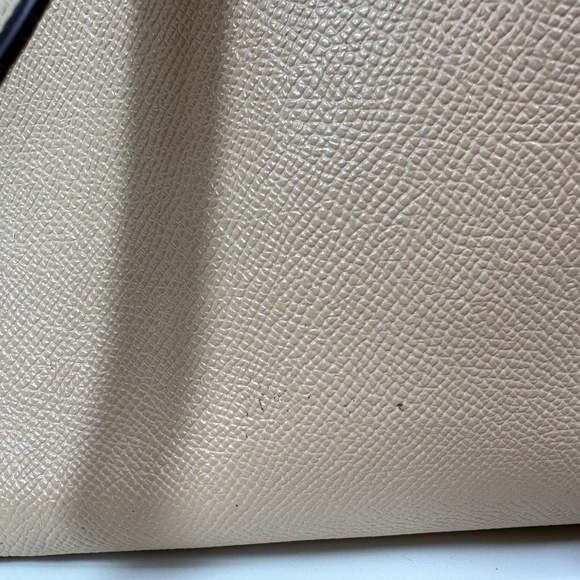 COACH Zip Top Tote In Crossgrain Leather Tan with Yellow F59855 Quiet Luxury - Picture 4 of 13